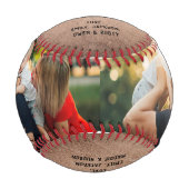 素朴モダンクール写真の父の日のヴィンテージ 野球ボール (正面)