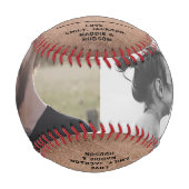 素朴モダンクール写真の父の日のヴィンテージ 野球ボール (正面)