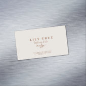 素朴モダンパーソナライズされた名刺 マグネット名刺 (インサイチュ)