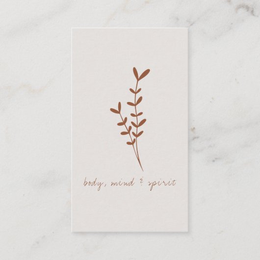 素朴モダンパーソナライズされた名刺 名刺 (裏面)