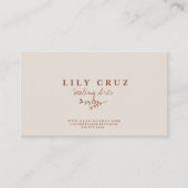 素朴モダンパーソナライズされた名刺 名刺 (正面)