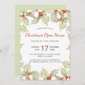 素朴モダンフローラ冬のクリスマスのオープンハウス (正面/裏面)