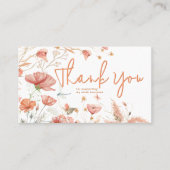 素朴モダンフローラ感謝していソフトクリーム 名刺 (正面)