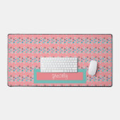 素朴モダンフローラ デスクマット (キーボード&マウス)