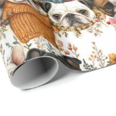 素朴モダンフローラ ラッピングペーパー (ロールコーナー)