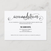 素朴モダン宿結婚カード エンクロージャーカード (正面)