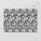 素朴モダン宿結婚カード エンクロージャーカード (裏面)