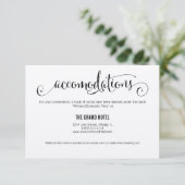 素朴モダン宿結婚カード エンクロージャーカード (スタンド正面)