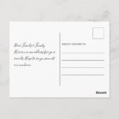 素朴モダン引っ越しました ポストカード (裏面)