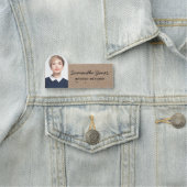 素朴モダン手書きスクリプト写真リサイクル 名札 (インサイチュ)