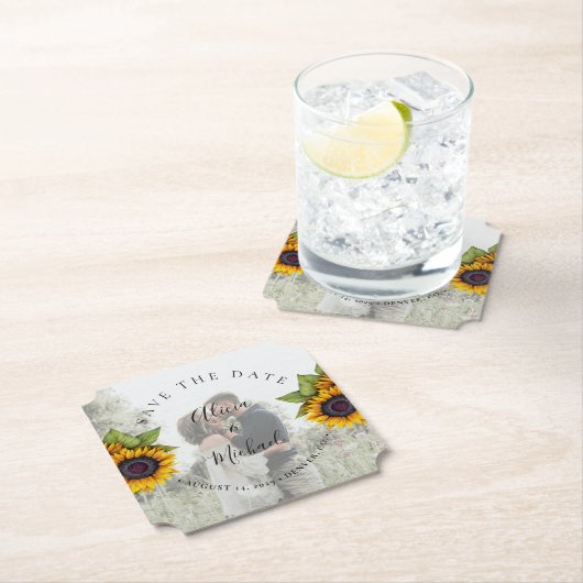 素朴モダン救日結婚付 ペーパーコースター (インサイチュ)