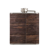 素朴モダン最高のパパエバ名前をカスタムするディアウッド フラスク (裏面)