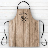 素朴モダン最高のパパEVERクールレトロウッドアダルト エプロン