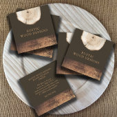 素朴モダン木工大工 スクエア名刺