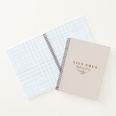 素朴モダン植物業パーソナライズされた務 ノートブック (内部)