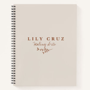 素朴モダン植物業パーソナライズされた務 ノートブック