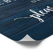 素朴モダン結婚のリハーサル歓迎 ポスター (角)