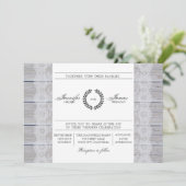 素朴モダン結婚式招待状 招待状 (スタンド正面)