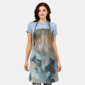 素朴モダン自然オーガニック色 エプロン (着用した状態)