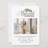 素朴モダン葉ミニマル シーズンカード (正面)