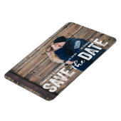 素朴モダン | Photo日付マグネットを保存 マグネット (左側)