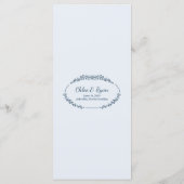 素朴モノクロフローラ結婚の メニュー (裏面)