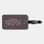 素朴モノグラム荷札 ラゲッジタグ (裏面横)