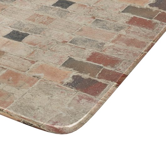 素朴ユニークヴィンテージ旧レンガの自然なテクスチャ カッティングボード (角)