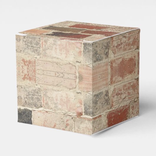 素朴ユニークヴィンテージ旧レンガの自然なテクスチャ フェイバーボックス (正面サイド)