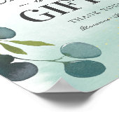 素朴ユーカリのギフト&カー結婚ド ポスター (角)