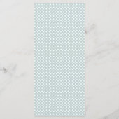 素朴ユーカリの水の色の緑と白結婚の メニュー (裏面)