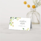 素朴ユーカリの緑の美エレガント情的 プレイスカード (裏面)