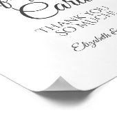 素朴ユーカリの緑の贈り物&カー結婚ド ポスター (角)