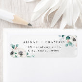 素朴ユーカリフローラ差出人住所ラ ラベル (インサイチュ)