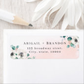 素朴ユーカリフローラ差出人住所 ラベル (インサイチュ)