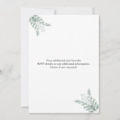 素朴ユーカリ書結婚道 招待状 (裏面)