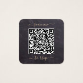 素朴ユーカリ植物学結婚QRコードRSVP (裏面)