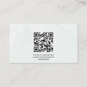 素朴ユーカリ水の色のセージ緑結婚の エンクロージャーカード (裏面)