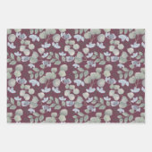 素朴ユーカリ水の色結婚の ラッピングペーパーシート (正面)