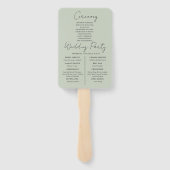 素朴ユーカリ結婚グリネリー ハンドファン (裏面)