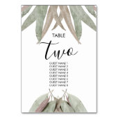 素朴ユーカリ結婚ー葉 テーブルナンバー (裏面)