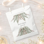 素朴ユーカリ結婚ー葉 フェイバーバッグ (クリップ留めされた状態)