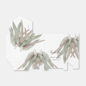 素朴ユーカリ結婚ー葉 フェイバーボックス (折り畳みなし)