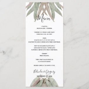 素朴ユーカリ結婚ー葉 メニュー