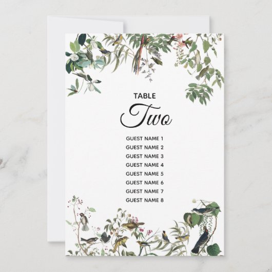 素朴ユーカリ葉スの平結婚表カード (正面)