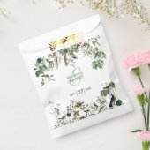 素朴ユーカリ葉ヴィンテージグリーナリー結婚ズ フェイバーバッグ (封をした状態)