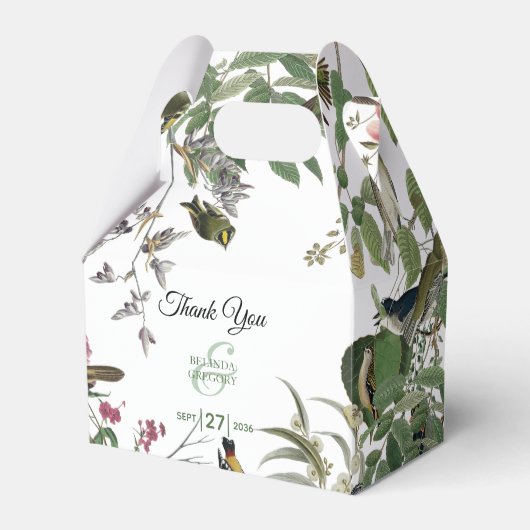 素朴ユーカリ葉ヴィンテージグリーナリー結婚ズ フェイバーボックス (正面サイド)