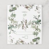 素朴ユーカリ葉ヴィンテージグリーナリー結婚ズ プレイスカード (外部開封)