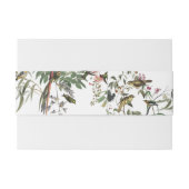 素朴ユーカリ葉ヴィンテージグリーナリー結婚ズ 招待状ベリーバンド (裏面例)