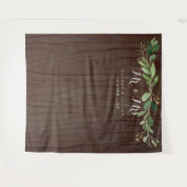 素朴ユーカリ葉結婚スの写真の背景 タペストリー (正面(横))